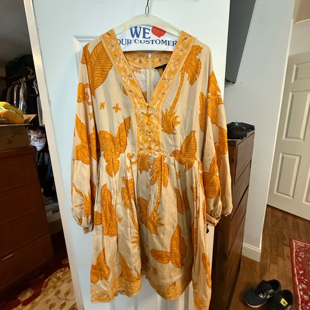 Banana Republic Yellow Floral Dress